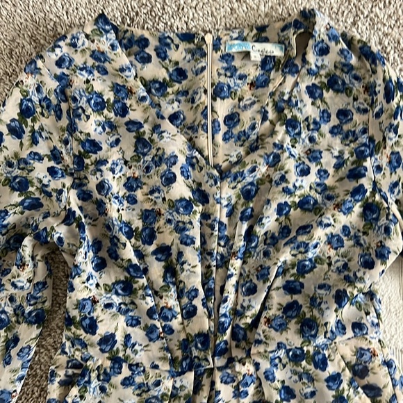 CECICO Blue Floral Romper - Picture 2 of 5